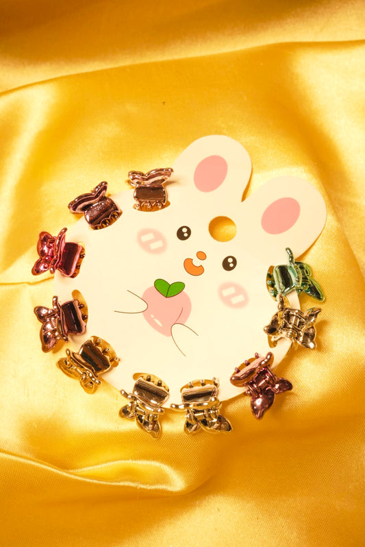 Butterfly Korean Mini Claw Clips ( 10 )