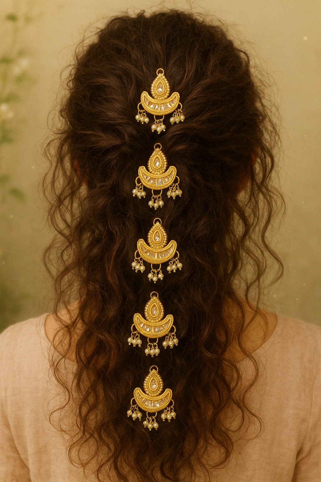 Kundan Diya ~ Chand Bali ( Set of 6 )