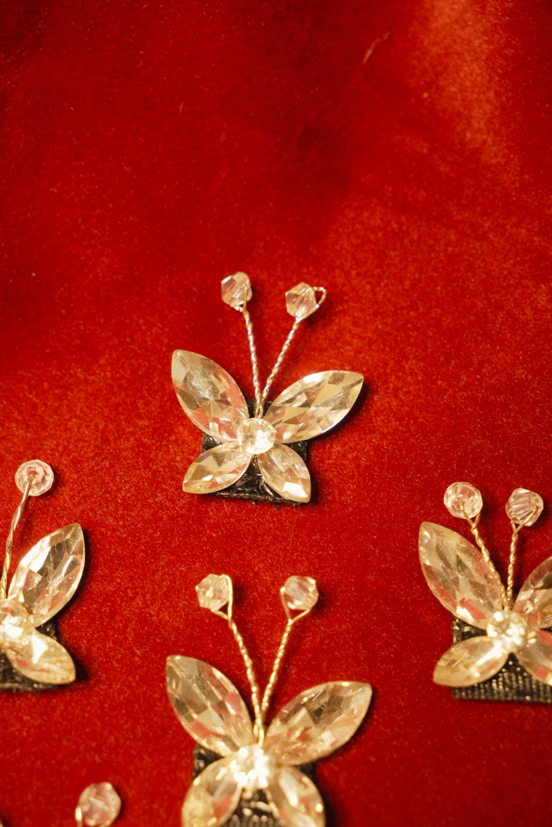 Crystal Butterfly 🦋 Silver ( Set of 6 )