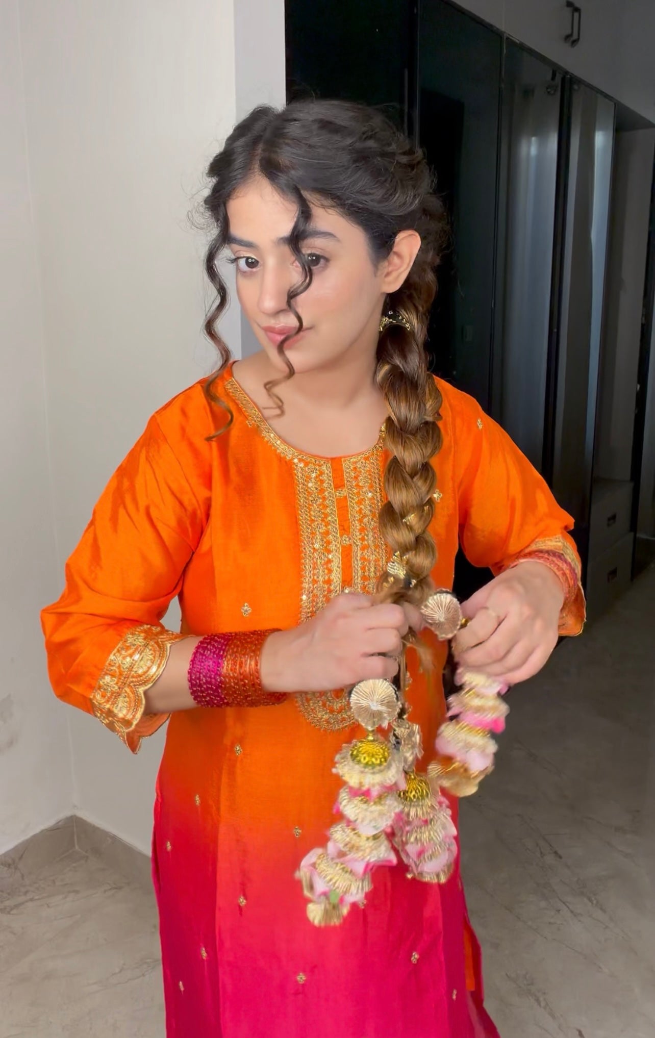 Floral Parandi - Baby Pink Rose