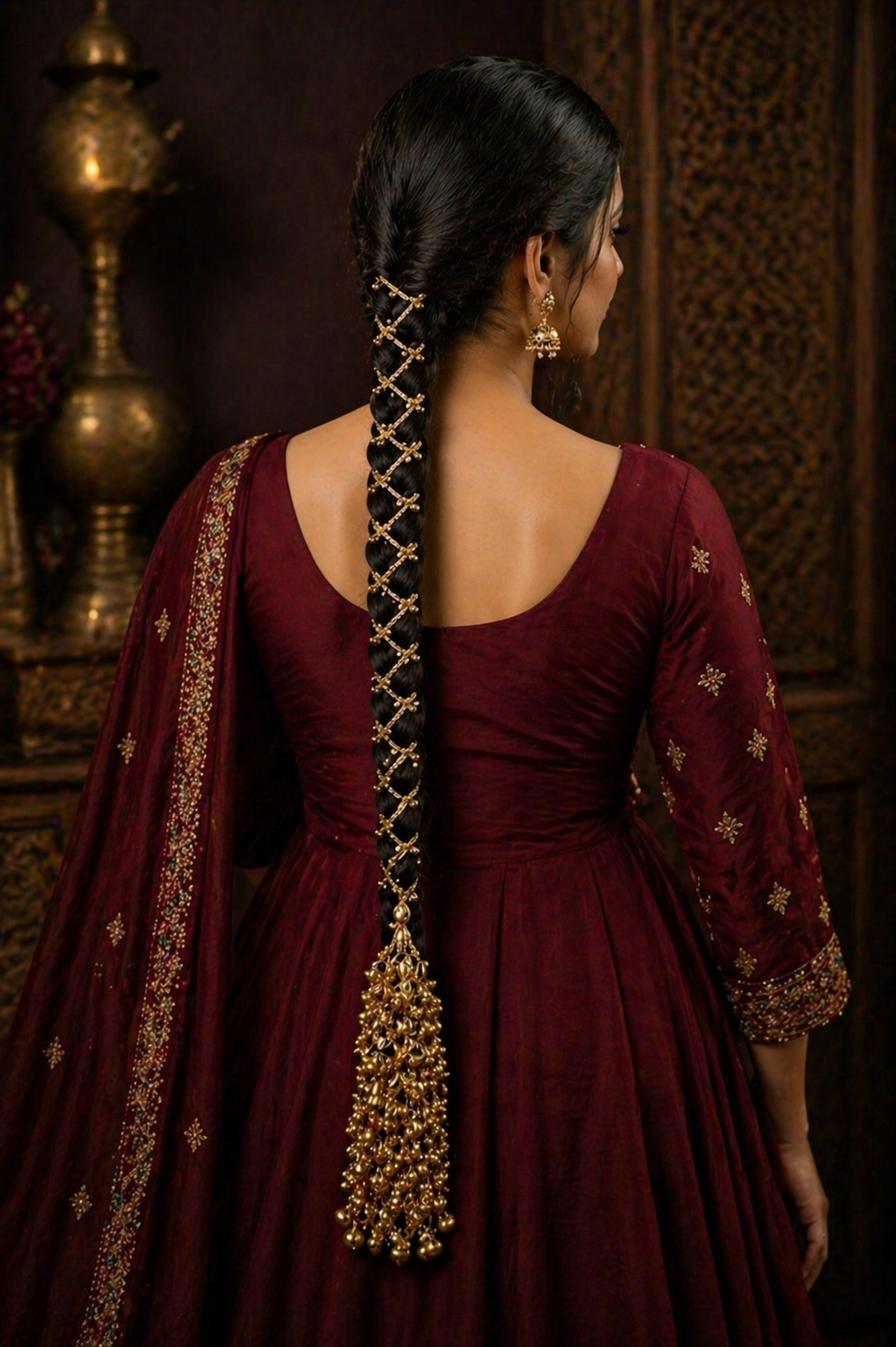 Ghungroo Parandi ~ ( Ideal for long length hair ) High Quality