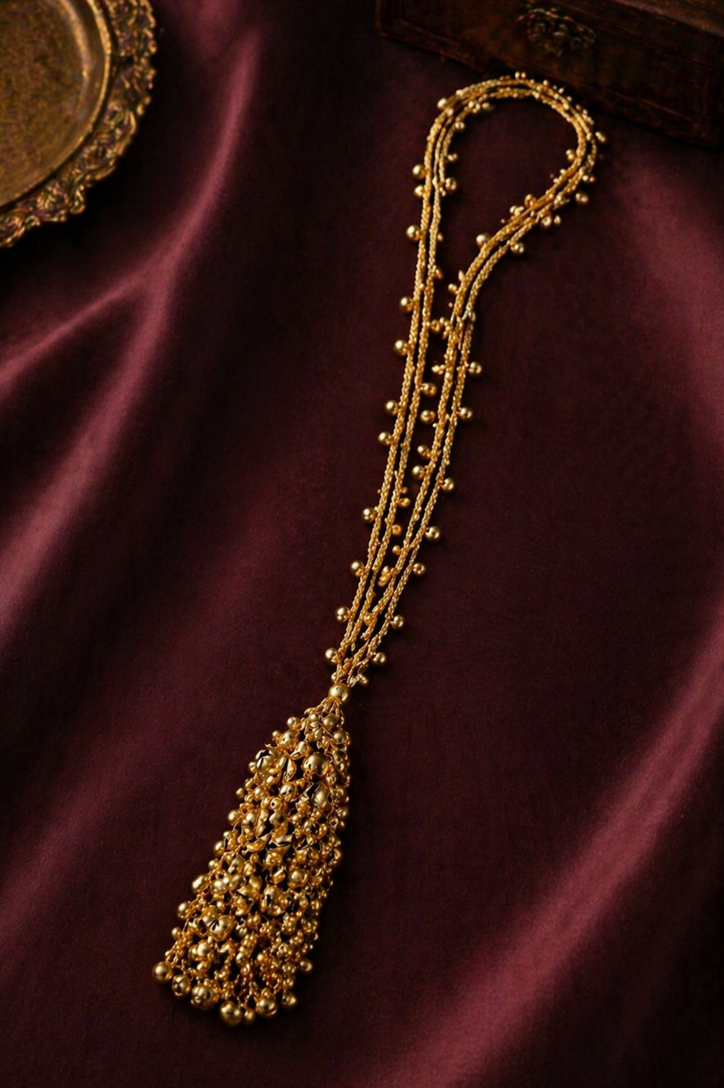 Ghungroo Parandi ~ ( Ideal for long length hair ) High Quality